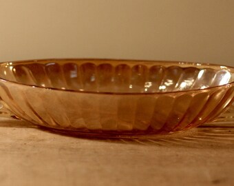 vintage peach lustre serving dish