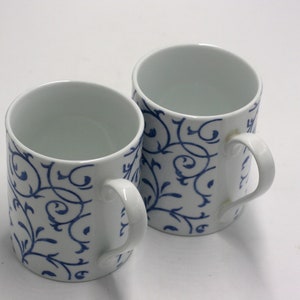 vintage Spode Blue Indigo coffee mugs image 1