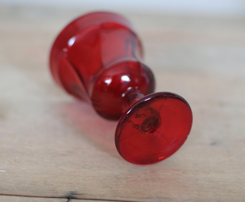 Vintage Fostoria Jamestown Ruby Red Sundae Dish Etsy