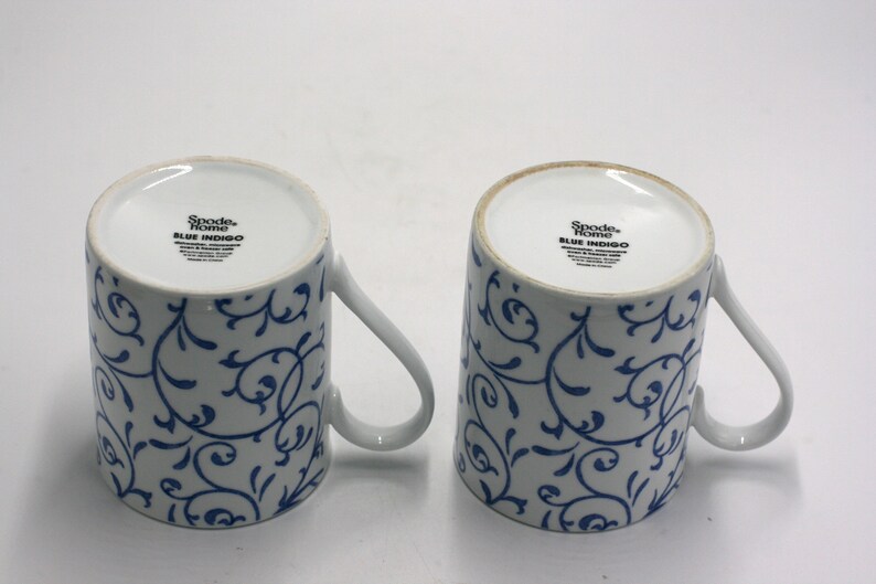 vintage Spode Blue Indigo coffee mugs image 5