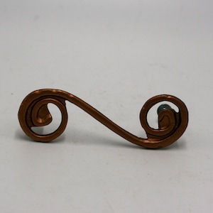 vintage drawer handle/swirled copper colored drawer handle