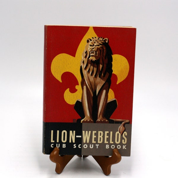 vintage Lion-Webelos cub scout book 1954