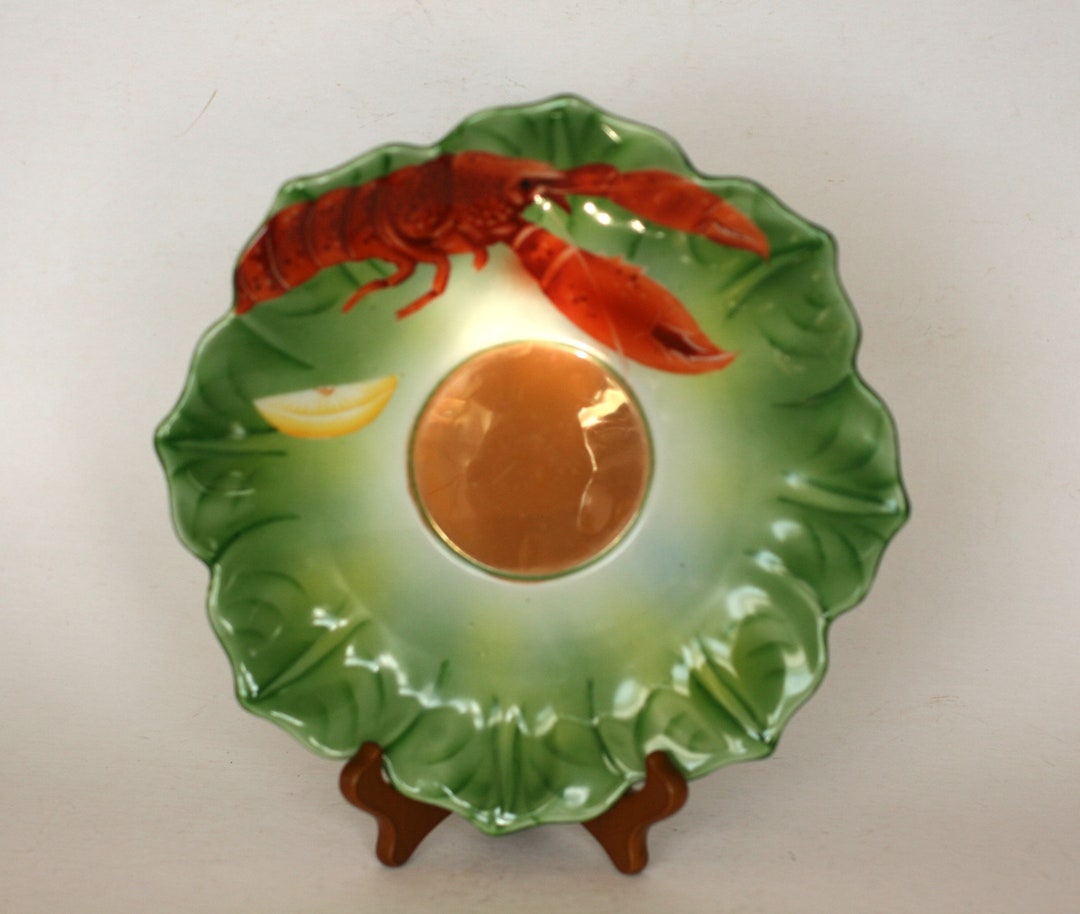 Vintage Lobster Plate /hand Painted/made in Japan Etsy
