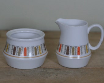 vintage cream and sugar set mardi gras by noritake