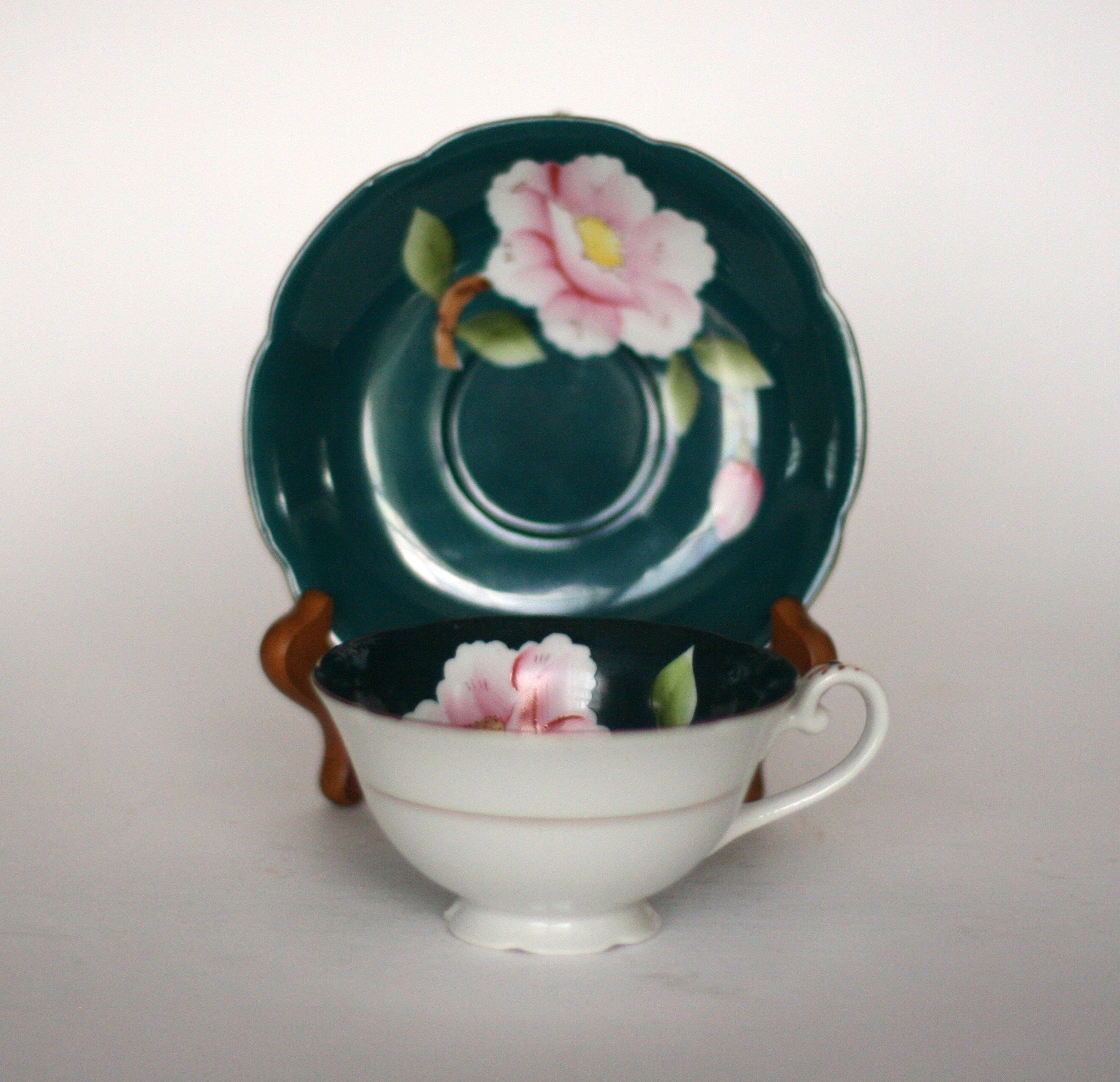 Vintage shafford japan tea cup hand painted Etsy