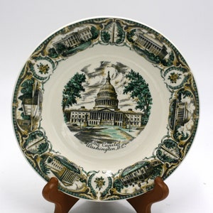 vintage Washington DC souvenir plate A Capsco Product