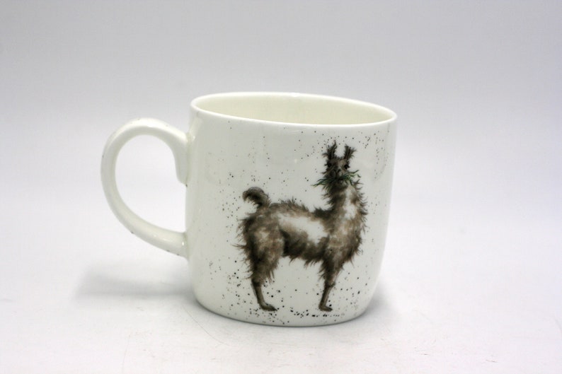 vintage Royal Worcester No Probllama coffee mug by Hannah Dale Wrendale designs image 2