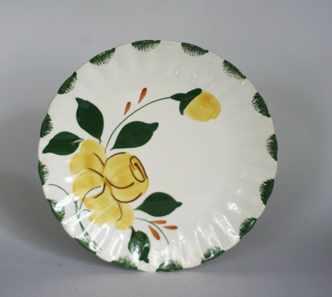 Vintage Blue Ridge Hand Painted Plates by Southern Potteries Set of ...