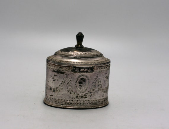 vintage Silverplate Jewelry Casket or Trinket box - image 2