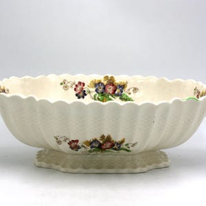 vintage Spode Copeland Wicker Lane Serving Bowl