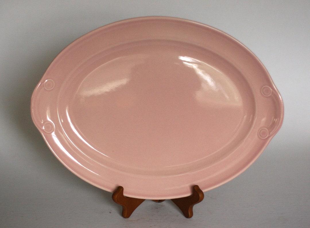 Vintage Luray Pastels Serving Platter in Pink Etsy