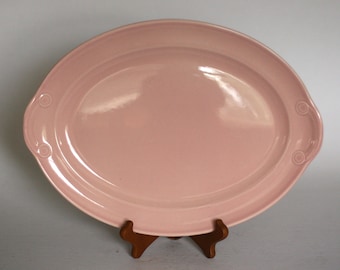 vintage Lu-Ray Pastels serving platter in pink