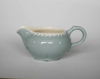 vintage harkerware creamer grey ceramic