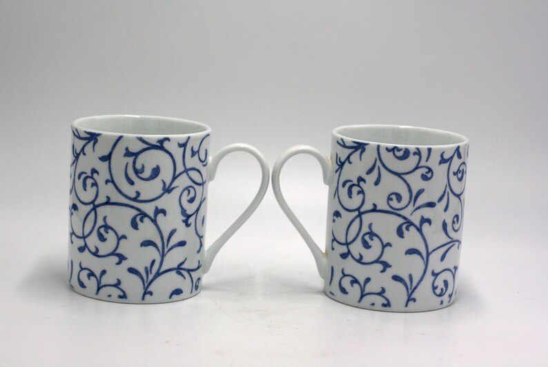 vintage Spode Blue Indigo coffee mugs image 2