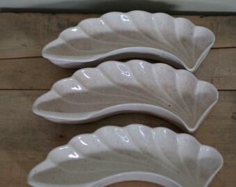 vintage leaf dishes by lane co van nuys california pottery