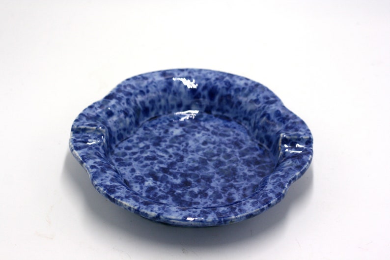 vintage Haeger blue spatter ashtray image 1