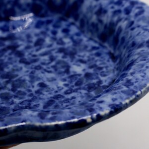 vintage Haeger blue spatter ashtray image 3