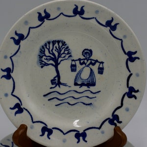 vintage poppytrail provincial blue bread and butter plates image 2