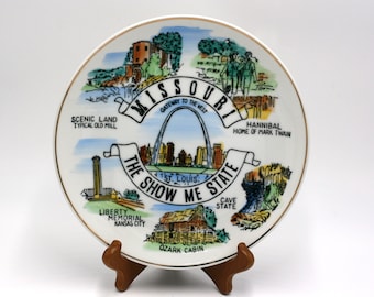 vintage Missouri souvenir plate made in Japan