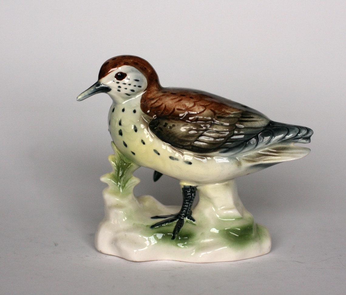 Vintage sandpiper figurine by Bird Collection JSC Etsy