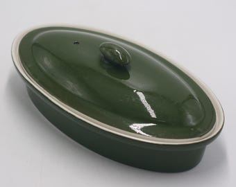 vintage Hall Green Oval casserole #761