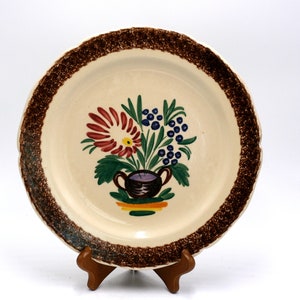 vintage HB Quimper dinner plate French country