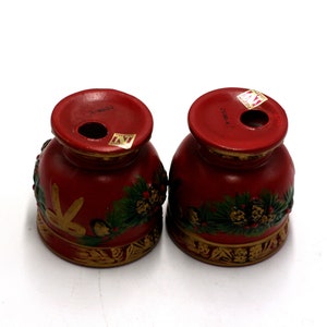 vintage Napcoware ceramic Christmas candle holders image 3