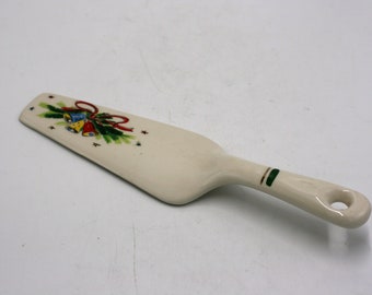 vintage Christmas dessert server