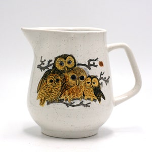 vintage enesco owl pitcher image 2