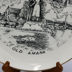 Vintage Scenes of Old Amana plate Amana Colonies plate Homer Laughlin image 5