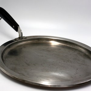 Revere Ware Skillet 13.5 Griddle Copper Double Ring Stainless Crepe Grill  Pan