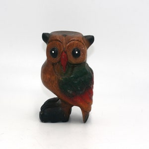 vintage wooden owl