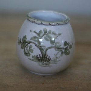 vintage hand painted vase by keramix made in germany
