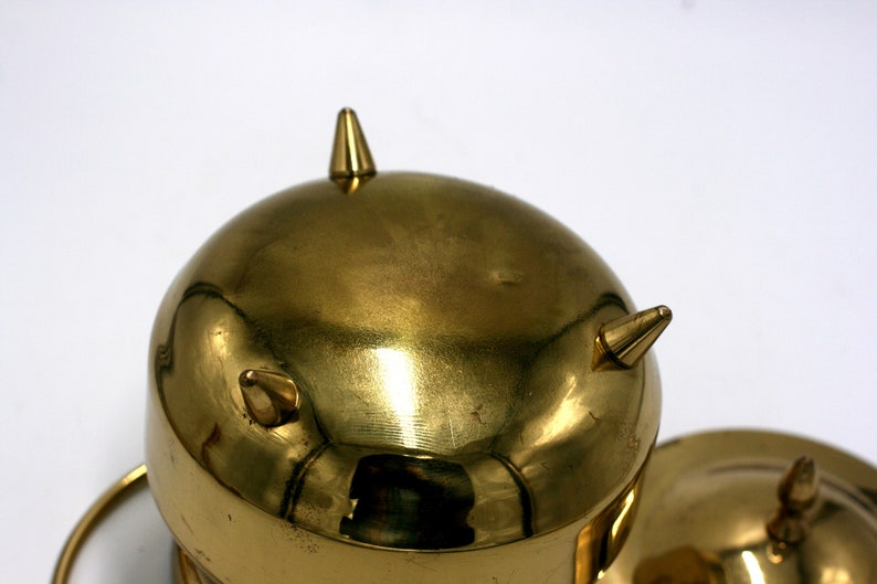 vintage brass footed cauldron image 6