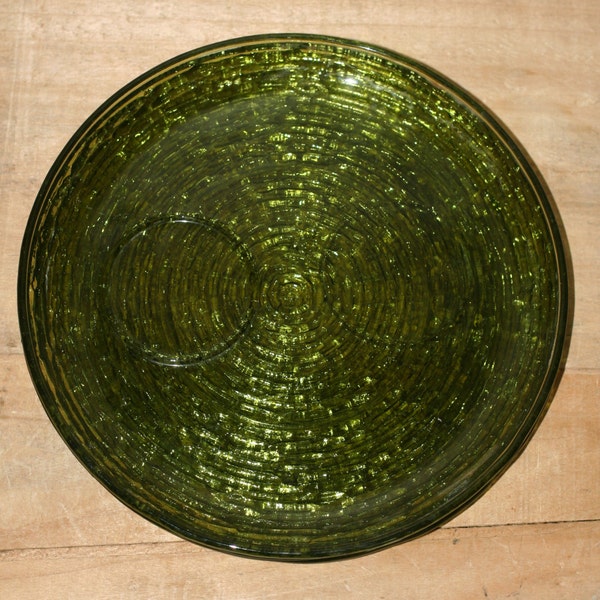 vintage green soreno plate