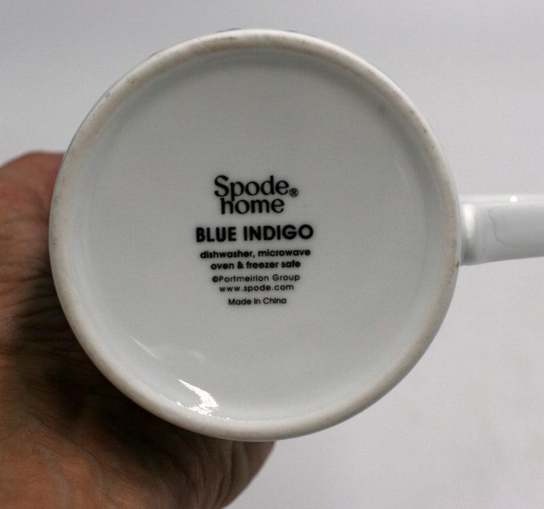 vintage Spode Blue Indigo coffee mugs image 3