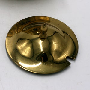 vintage brass footed cauldron image 2