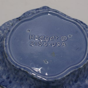 vintage Haeger blue spatter ashtray image 5