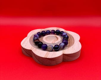 Mystic Purple - Handmade Beaded Bracelet - Thanksgiving Gift İdea