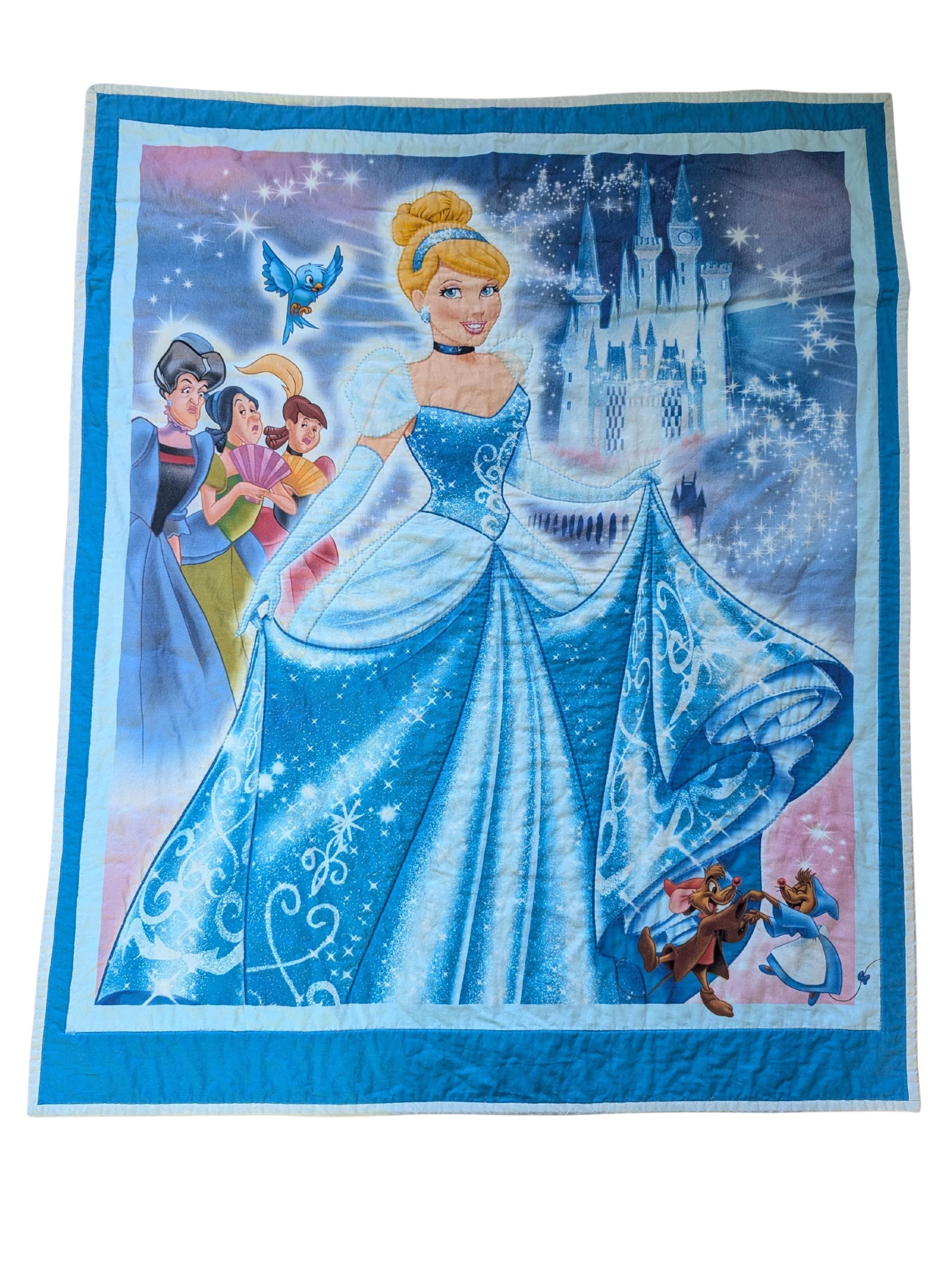 Cinderella Bedding Vintage - Etsy Vintage Cinderella Comforter Blanket lot- update main image 0