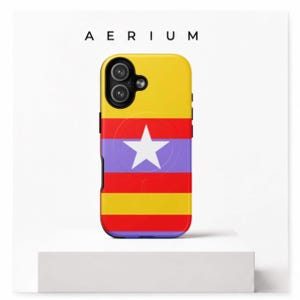 Pop Art iPhone Case | Yellow Red Purple Star Stripe Bold Graphic MagSafe Tough Case | Colourful Phone Cover