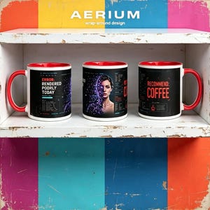 Programmer Coffee Mug, Error Message Design, Coding Desk Decor