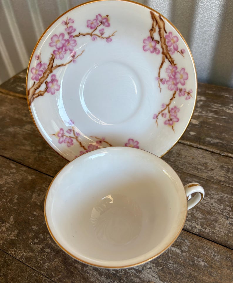 Asahi Cherry Tea Cup and Saucer/ Tea Party - Etsy