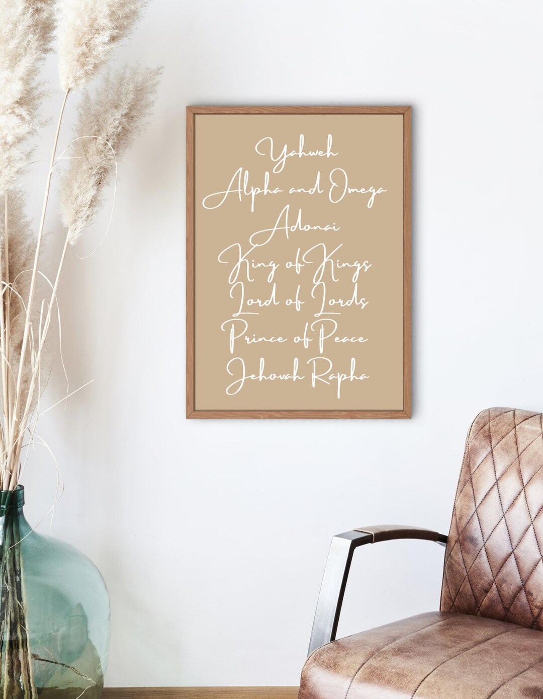 Names of God Artwork - Yahweh, Alpha & Omega, Adonai, King of Kings ...