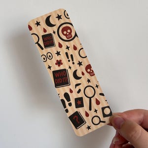 Mystery Book Bookmark | Design for Thriller Lovers | Crime Novel Gift | Bookish Accessory