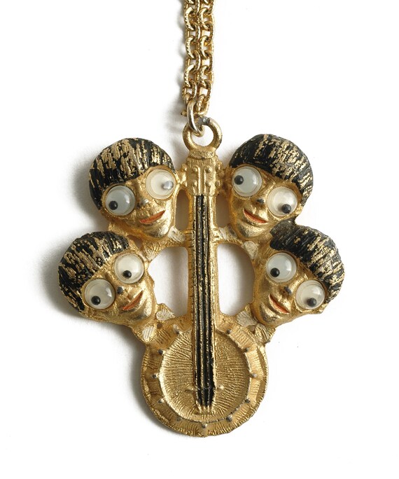 Rare BEATLES Pendant Necklace Vintage 