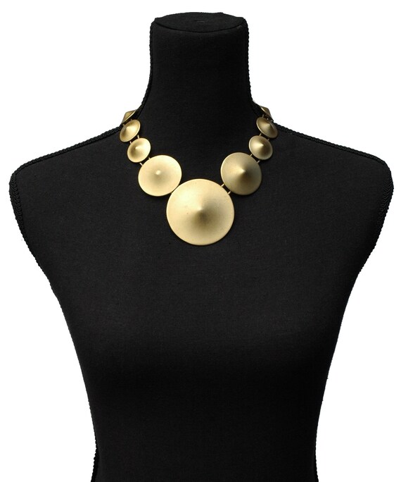 Massive ALEXIS KIRK Collar Necklace - Vintage 70s… - image 2