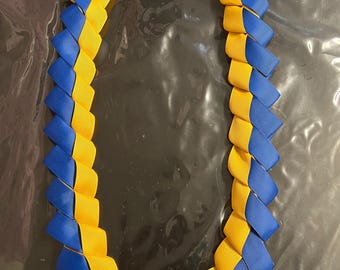 Plain Single Double Angel Wing Ribbon Braided Grad Lei No Decoration Do It Yourself Simple Grad Lei Graduation Class 2026