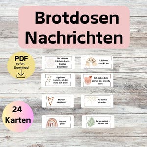 子供向けランチボックスメッセージ、ボヘミアンスタイル、ランチボックス、PDF ダウンロード、セルフプリント