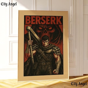 Berserk Anime/Manga Vintage Retro Poster | TOKYO, JAPAN | Nana Osaki & Komatsu | High-Quality Aesthetic Guts | Griffith | Casca | Judeau